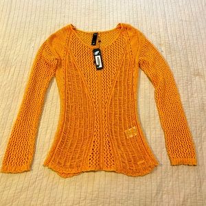 Orange Crochet Top